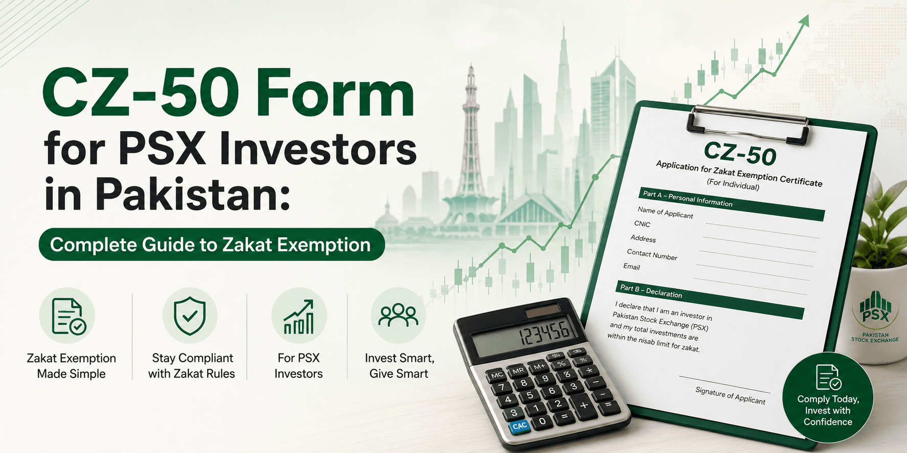 CZ-50 Form for PSX Investors in Pakistan: The Complete Guide to Zakat Exemption